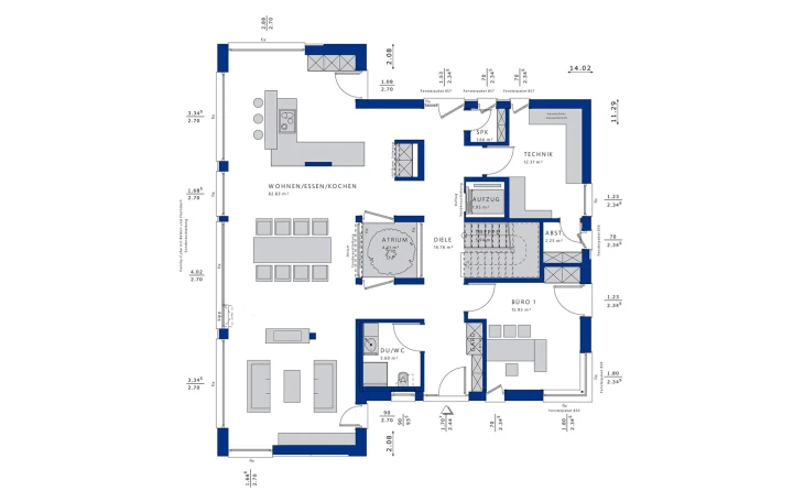 Bien-Zenker - Musterhaus CONCEPT-M 210 Günzburg Erdgeschoss