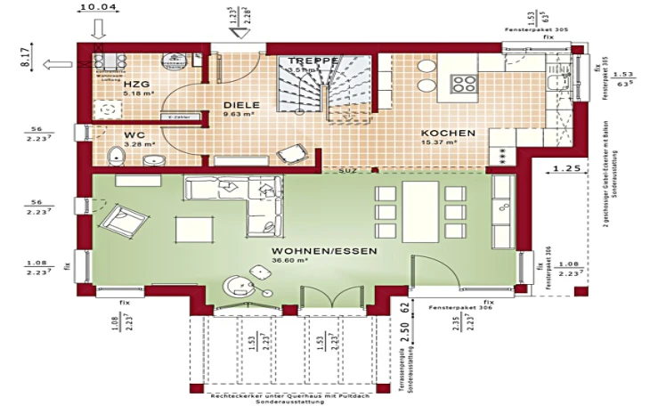 Bien-Zenker - Musterhaus Concept-M 134 TR V4 Erdgeschoss