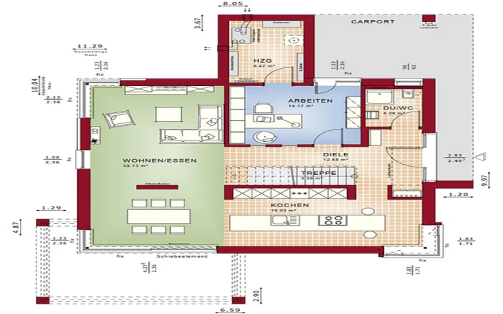 Bien-Zenker - Musterhaus Concept-M 172 Erdgeschoss