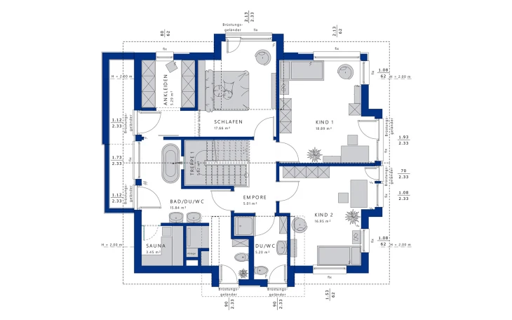 Bien-Zenker - Musterhaus CONCEPT-M 163 Dresden Dachgeschoss