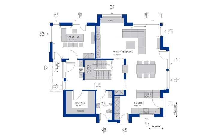 Bien-Zenker - Musterhaus CONCEPT-M 163 Dresden Erdgeschoss