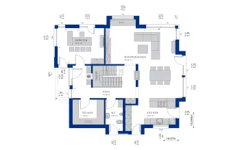 Grundriss Stadtvilla / Villa CONCEPT-M 163 Dresden von Bien-Zenker