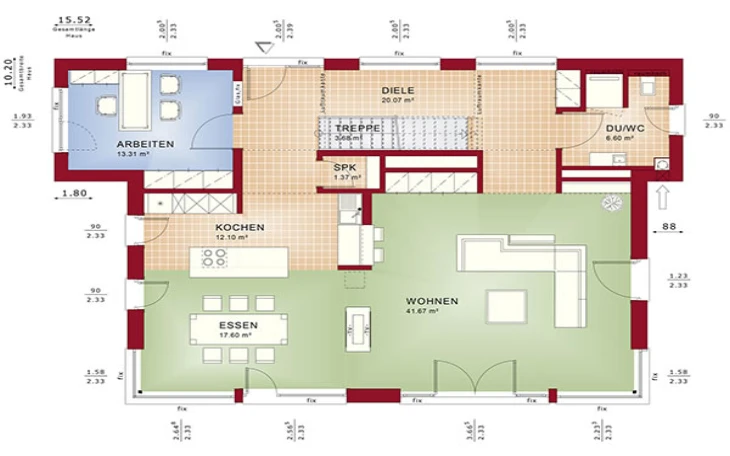 Bien-Zenker - Musterhaus Concept-M 165 Erdgeschoss