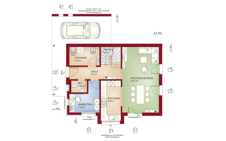 Bien-Zenker - Musterhaus EDITION 2 V2 Erdgeschoss