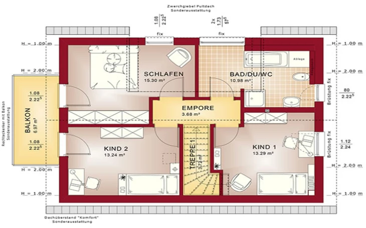 Bien-Zenker - Musterhaus Edition 3 V5 Dachgeschoss