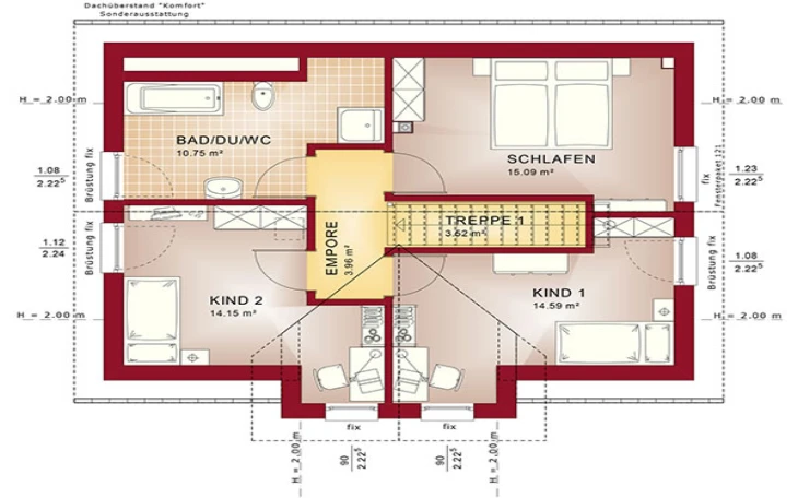 Bien-Zenker - Musterhaus Edition 4 V5 Dachgeschoss