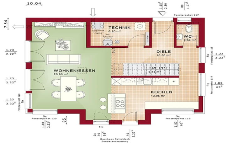 Bien-Zenker - Musterhaus Edition 4 V5 Erdgeschoss