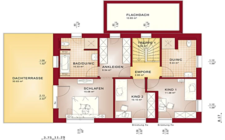 Bien-Zenker - Musterhaus Evolution L 173 Obergeschoss