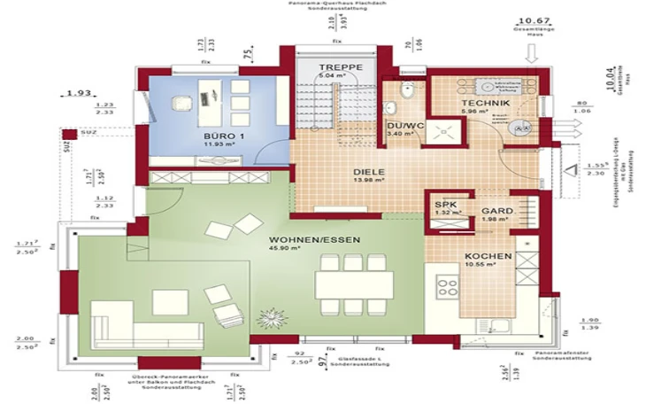 Bien-Zenker - Musterhaus Concept-M 153 Erdgeschoss