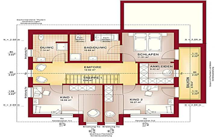 Bien-Zenker - Musterhaus Fantastic 162 V5 Dachgeschoss