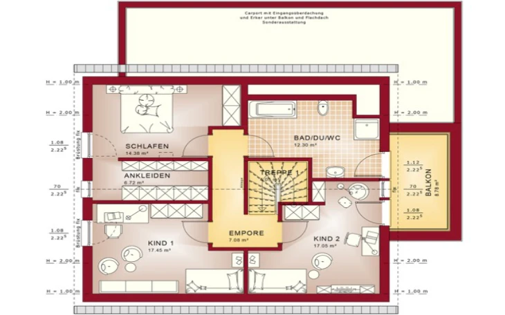 Bien-Zenker - Musterhaus Fantastic 163 V3 Dachgeschoss