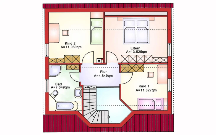 B&S Selbstbau - Musterhaus Basic BS 112 Dachgeschoss