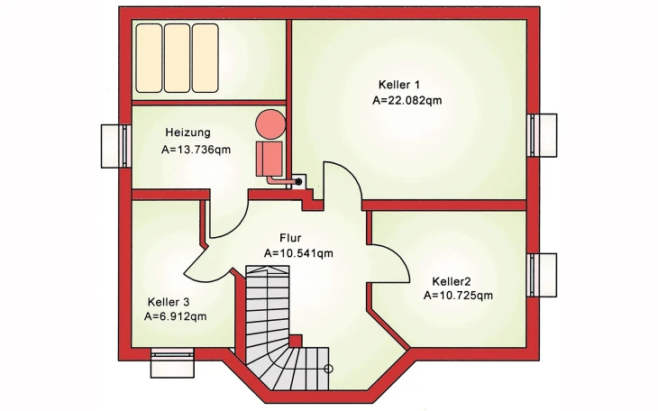 B&S Selbstbau - Musterhaus Basic BS 112 Keller