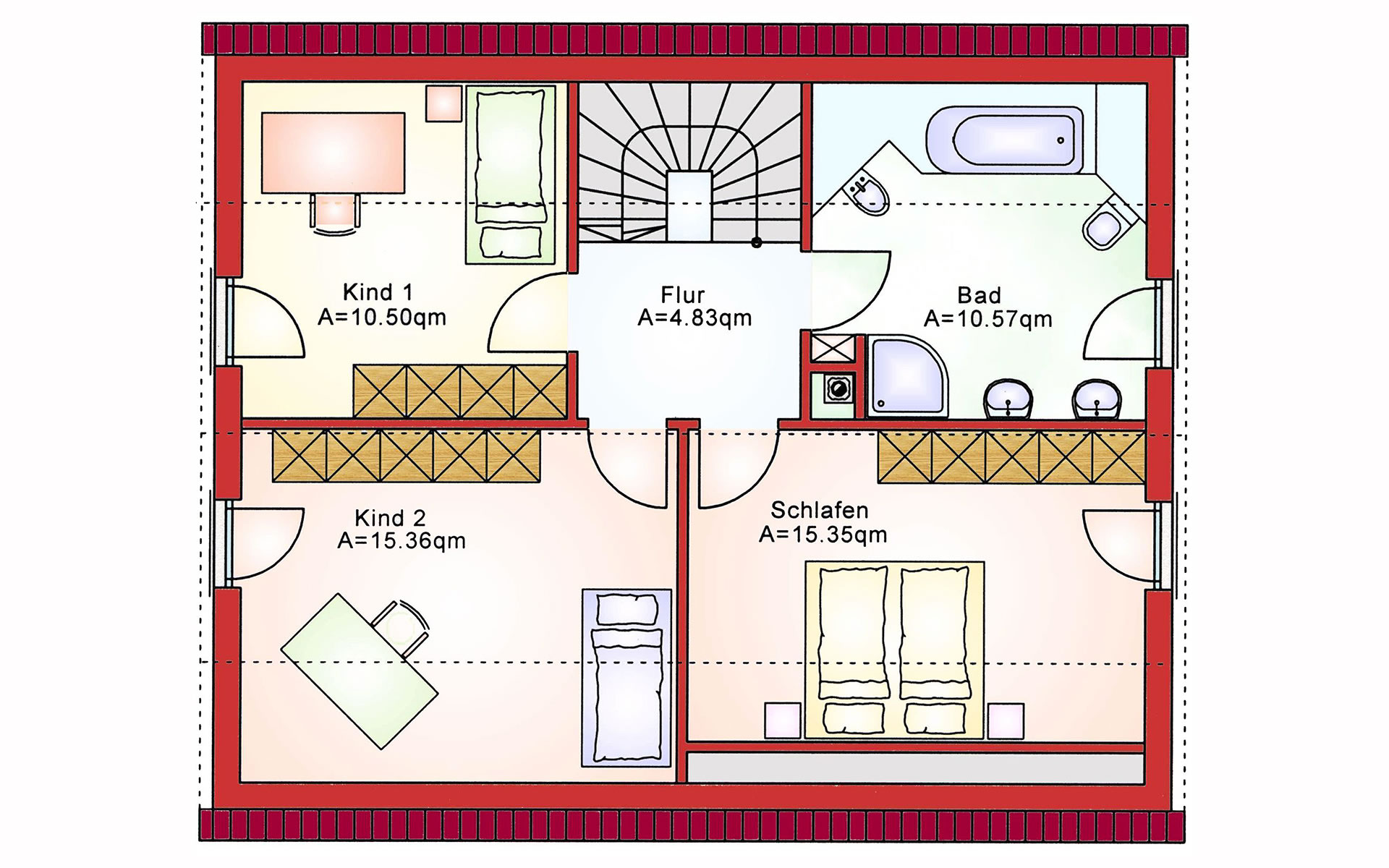 Dachgeschoss Komfort BS 125 von B&S Selbstbausysteme GmbH & Co. KG