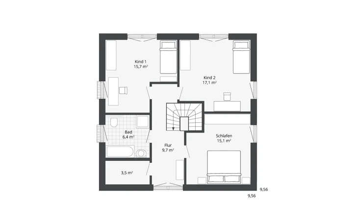 Danhaus - Musterhaus Diamonds Blankenese Obergeschoss