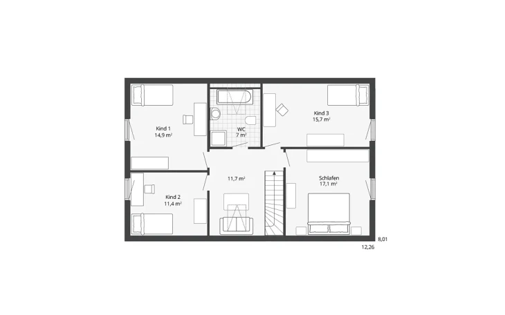 Danhaus - Musterhaus Diamonds Glücksburg Obergeschoss