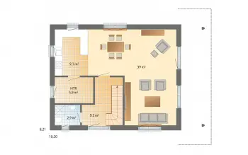 Grundriss Landhaus Sonnholm von Danhaus