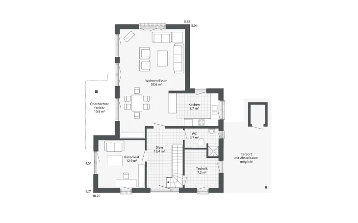 Danhaus - Musterhaus Diamonds Westerland Erdgeschoss