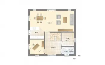 Grundriss Satteldach Adelby von Danhaus