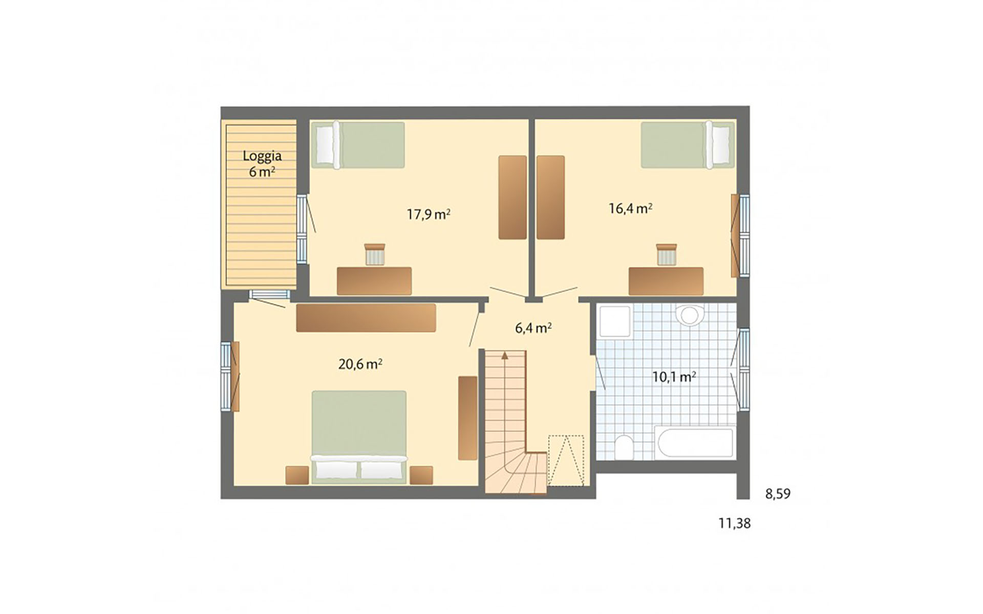 Dachgeschoss Kolding von Danhaus Deutschland GmbH