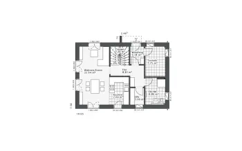 Grundriss Familienhaus Daylight-E-120 E2 von Danhaus