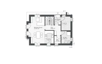 Grundriss Stadtvilla / Villa Daylight-E-120 E4 von Danhaus