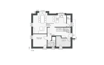 Grundriss Familienhaus Daylight-E-144 E1 von Danhaus
