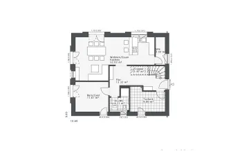 Grundriss Familienhaus Daylight-E-144 E3 von Danhaus