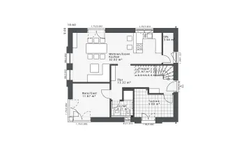 Grundriss Stadtvilla / Villa Daylight-E-144 E4 von Danhaus