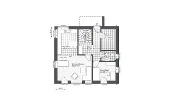 Grundriss Familienhaus Destiny-136 E1 von Danhaus