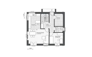 Grundriss Familienhaus Destiny-136 E2 von Danhaus