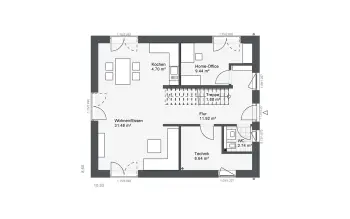 Grundriss Familienhaus Destiny-140 E1 von Danhaus