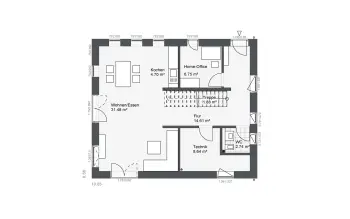 Grundriss Familienhaus Destiny-140 E2 von Danhaus