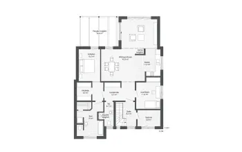 Grundriss Kubushaus Diamonds Silkeborg von Danhaus