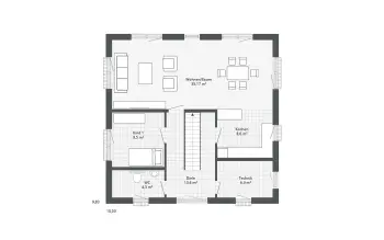 Grundriss Stadtvilla / Villa Discovery XL von Danhaus