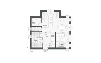 Grundriss Familienhaus Dreamline-E-123 E2 von Danhaus