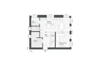 Grundriss Familienhaus Dreamline-E-123 E3 von Danhaus