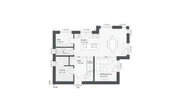 Grundriss Familienhaus Dreamline-E-123 E4 von Danhaus
