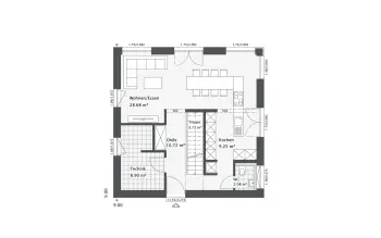 Grundriss Familienhaus Dreamline-E-125 E3 von Danhaus