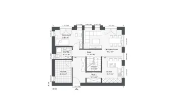 Grundriss Familienhaus Dreamline-E-138 E1 von Danhaus