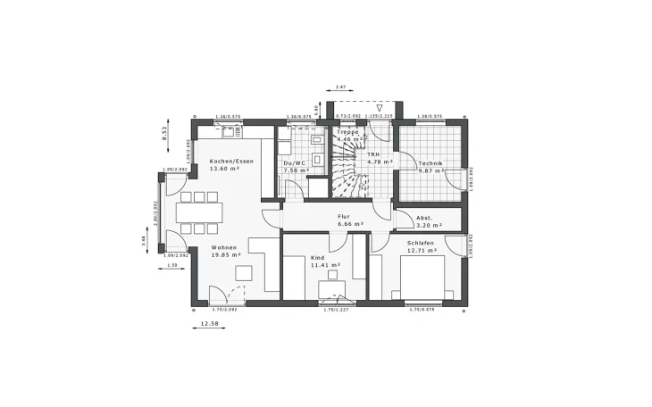 Danhaus - Musterhaus Dynamic-G-179 E1 Erdgeschoss