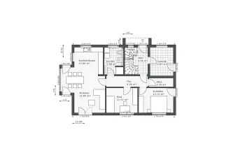 Grundriss Familienhaus Dynamic-G-179 E1 von Danhaus
