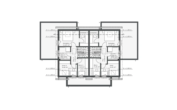 Danhaus - Musterhaus Dynamic-G-191 E1 Obergeschoss