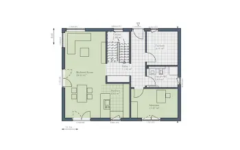 Grundriss Familienhaus Meins-E-160 von Danhaus