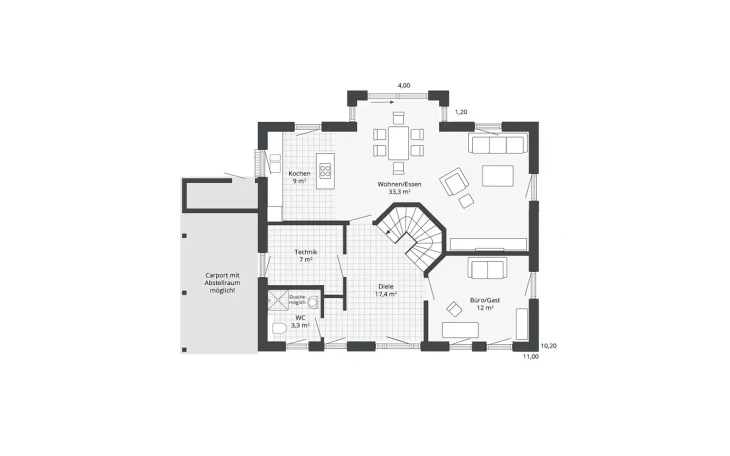 Danhaus - Musterhaus Diamonds Schönhagen Erdgeschoss