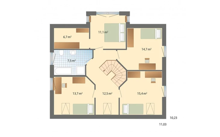 Danhaus - Musterhaus Schönhagen Dachgeschoss