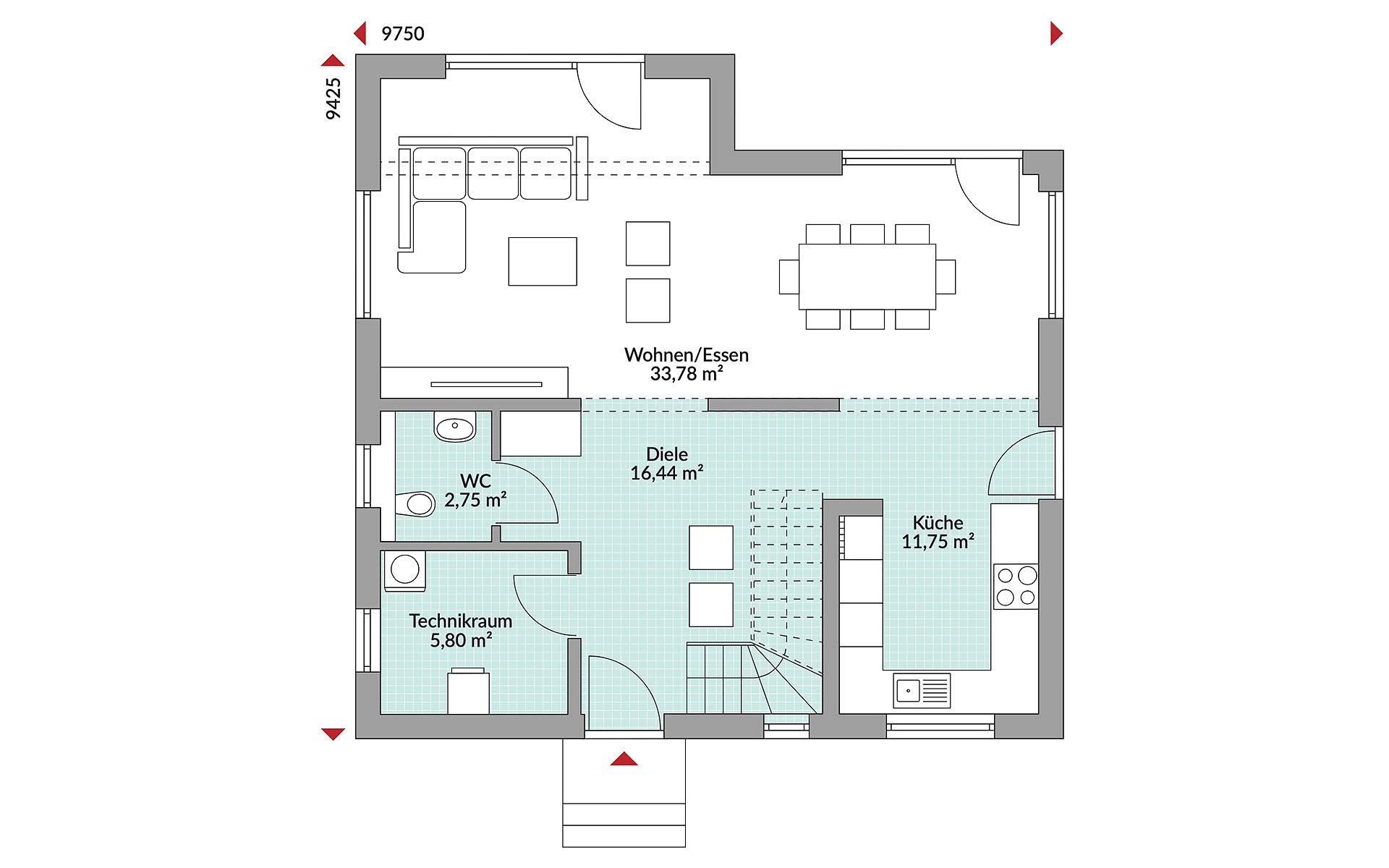 Erdgeschoss Park 133 Cube von Danwood S.A.- Zweigniederlassung Berlin