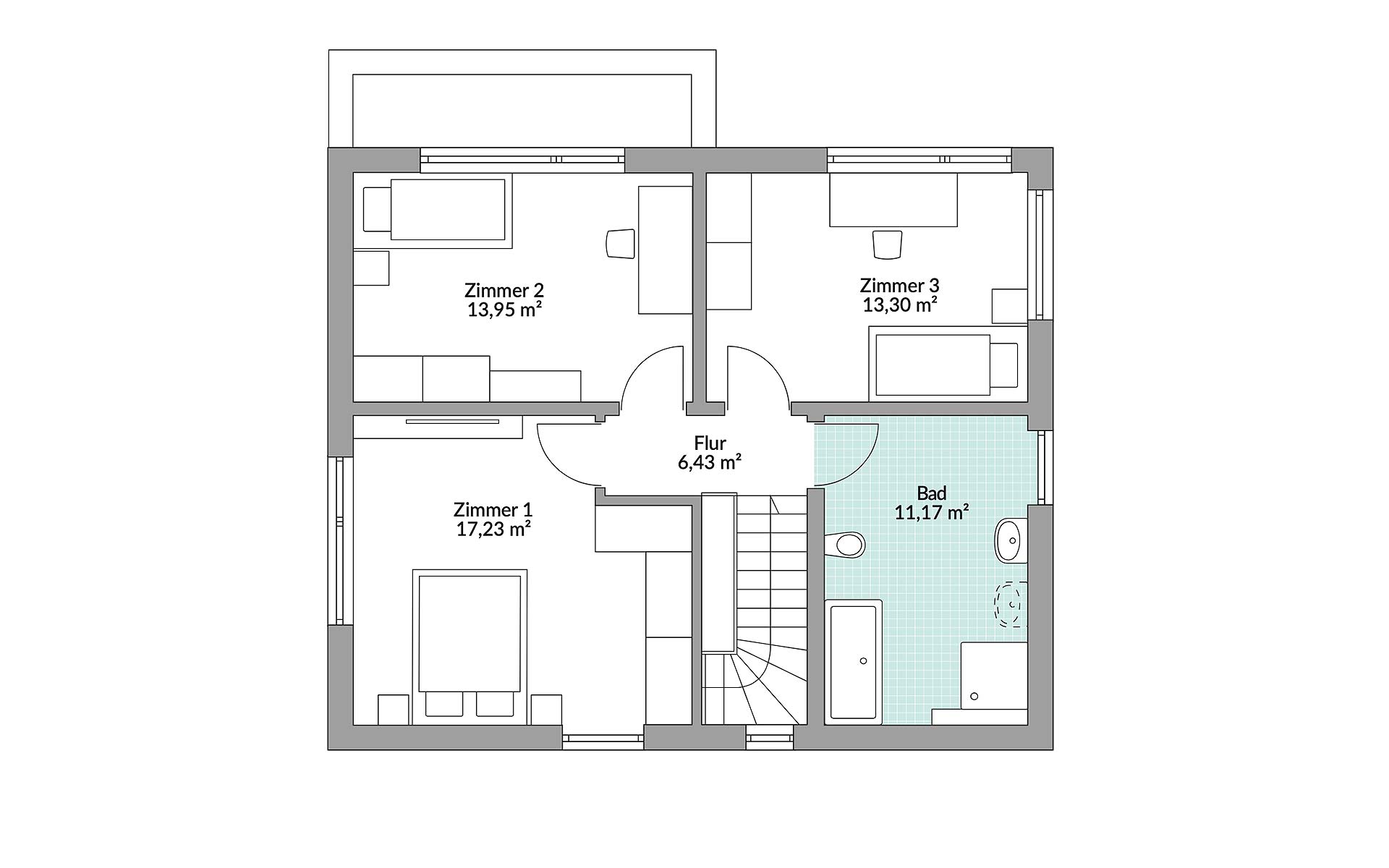 Obergeschoss Park 133 Cube von Danwood S.A.- Zweigniederlassung Berlin
