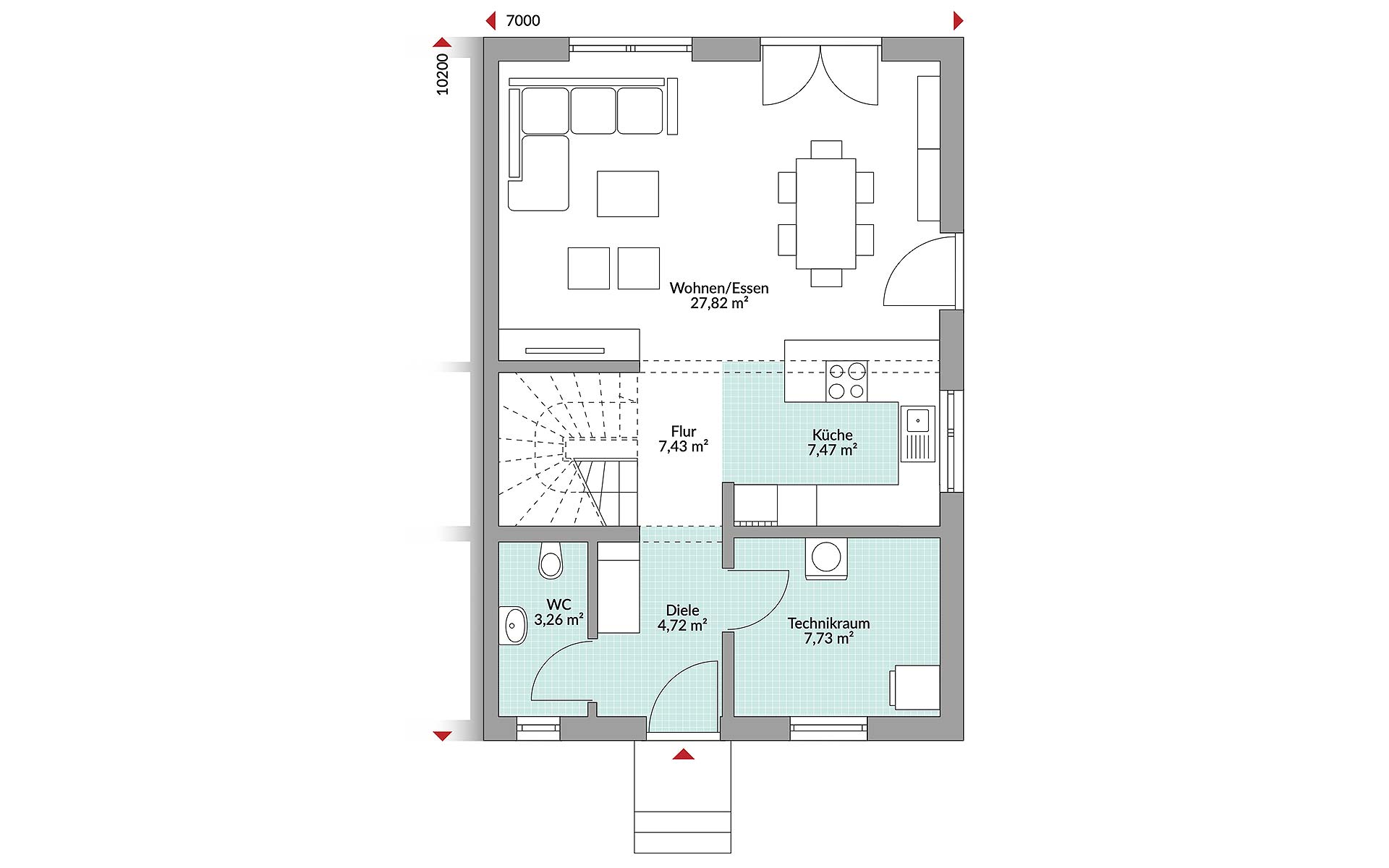 Erdgeschoss Partner 116W von Danwood S.A.- Zweigniederlassung Berlin