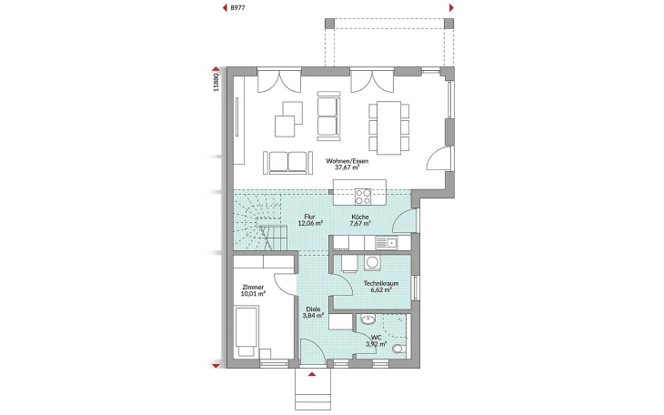 Danwood - Musterhaus Partner 155W Erdgeschoss